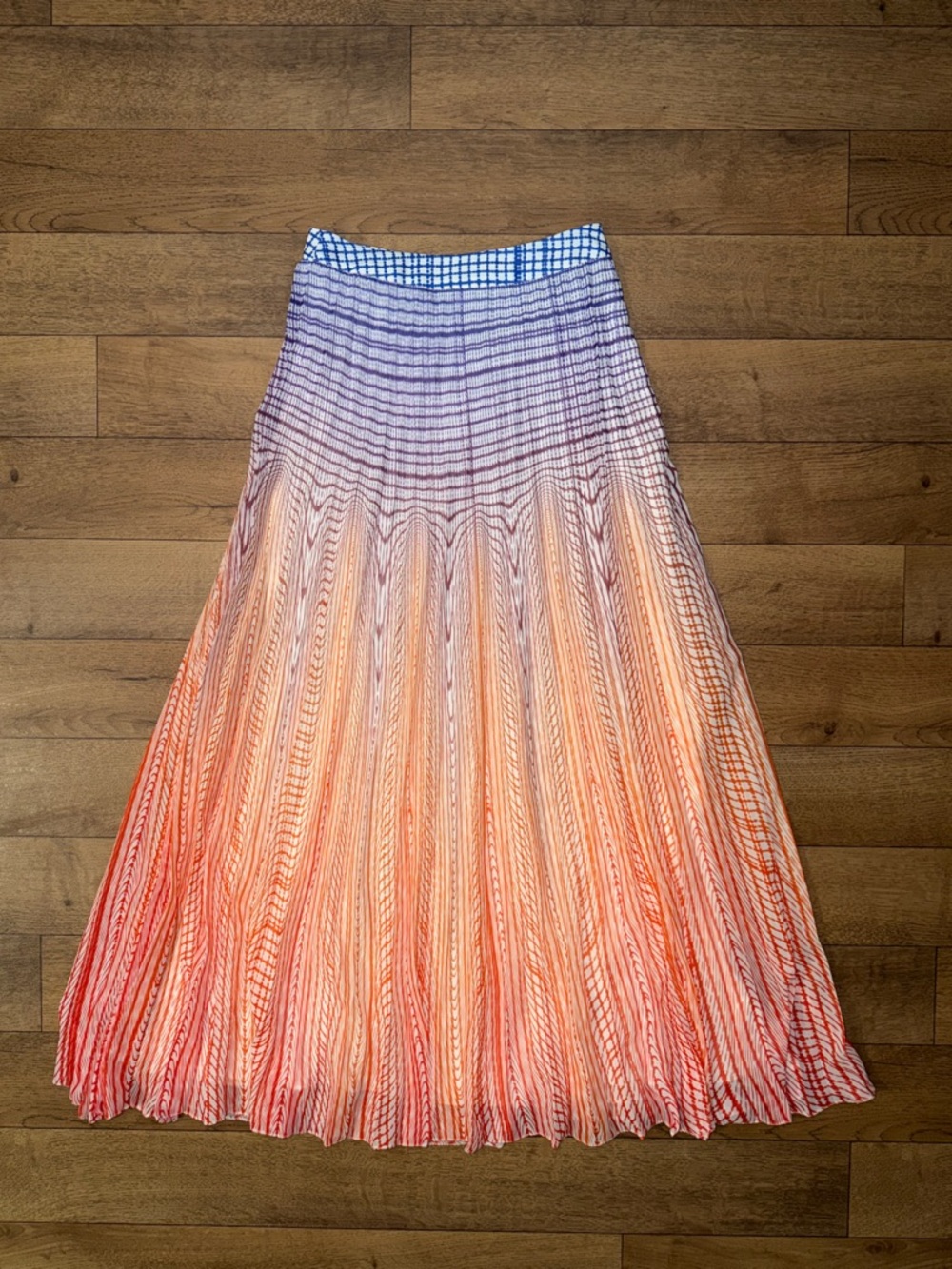 Geisha Designs Size 0 Dawn Pleated Maxi Skirt Colorful Anthropologie Fairycore